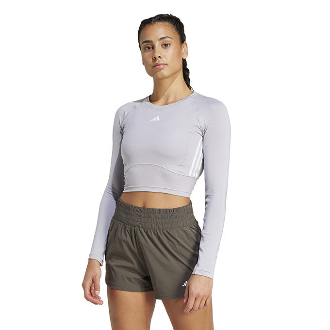adidas MAT Mix Long Sleeve Gri Kadın T-Shirt