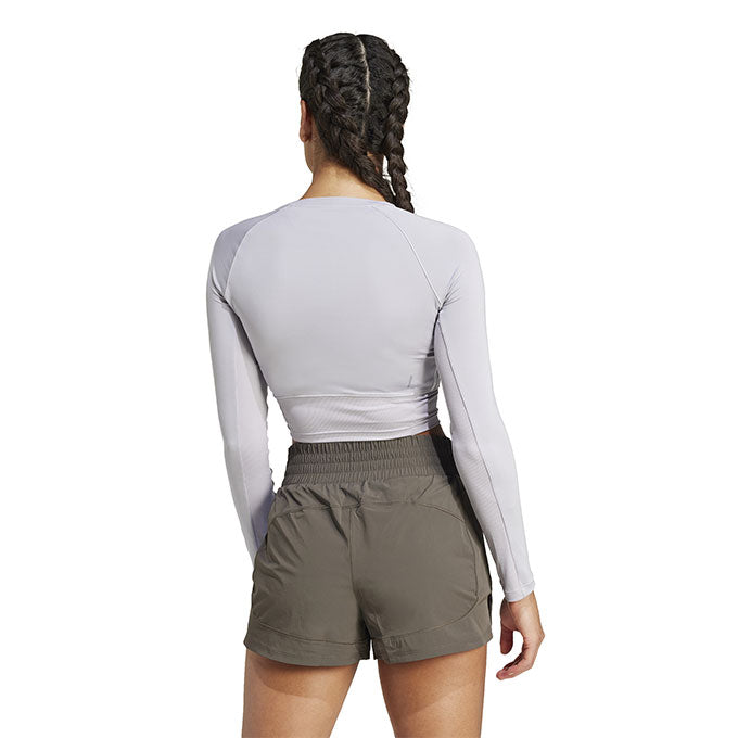 adidas MAT Mix Long Sleeve Gri Kadın T-Shirt