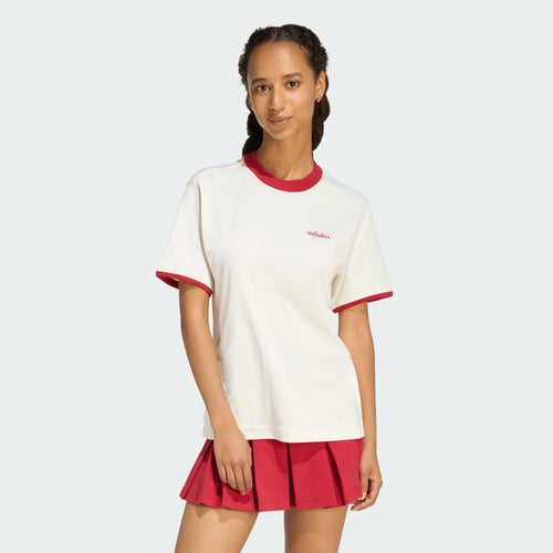 adidas  Seasonal Essentials Colourpop Kadın T-Shirt - Beyaz