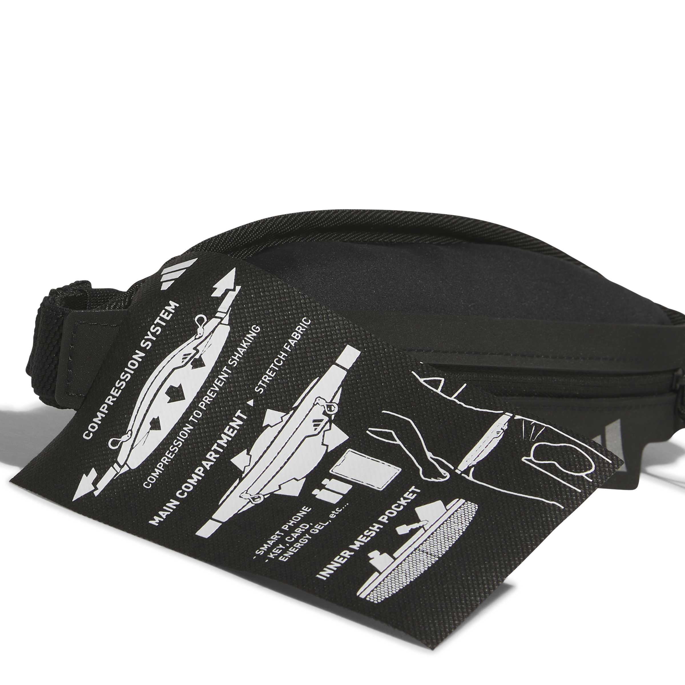 adidas Run Belt Unisex Bel Çantası - Siyah