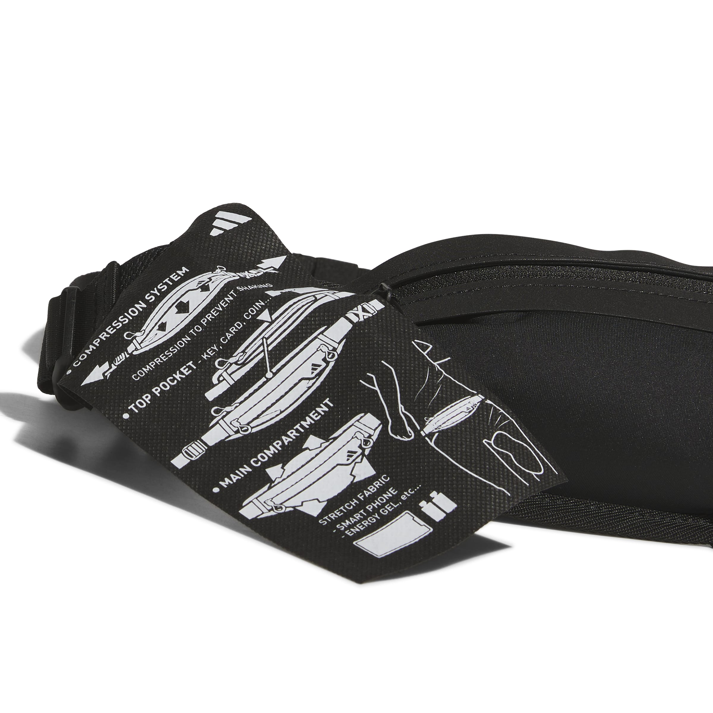adidas Run Belt Unisex Bel Çantası - Siyah