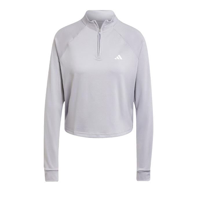 adidas Train Essentials 1/4 Zip Gri Kadın Sweatshirt