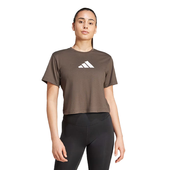 adidas Train Essentials BL Yeşil Kadın T-Shirt