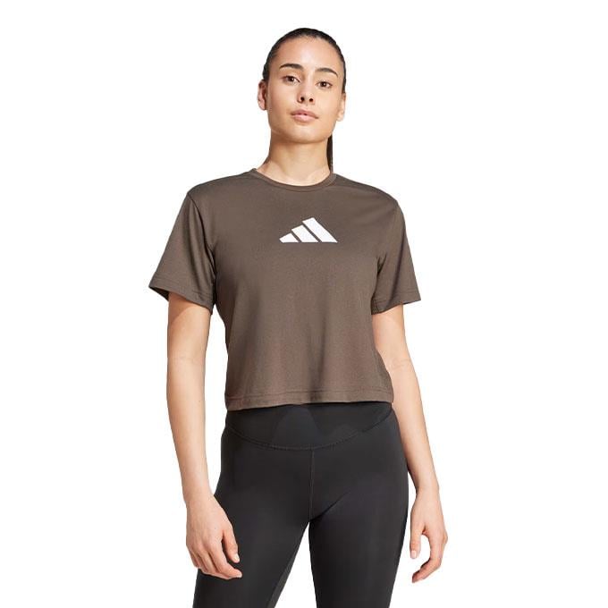 adidas Train Essentials BL Yeşil Kadın T-Shirt