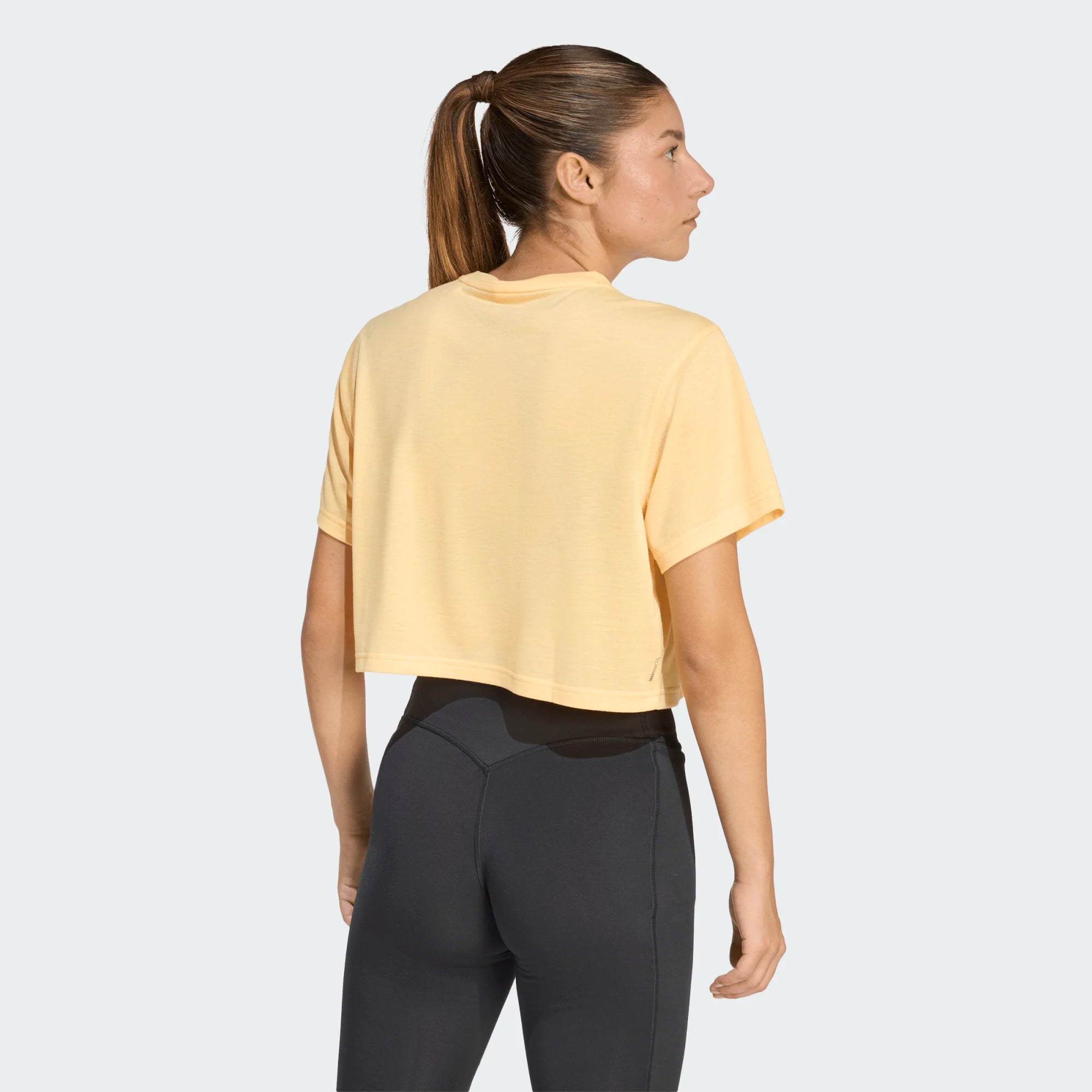 adidas Train Essentials Boxy Workout  Kadın T-Shirt - Sarı