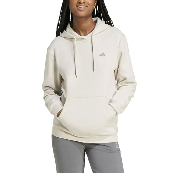 adidas Super Light FC Hoodie Kırık Beyaz Kadın Sweatshirt