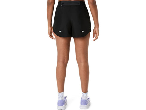 Asics  Nagino Run Adjustable 4 inch Kadın Şort - Siyah