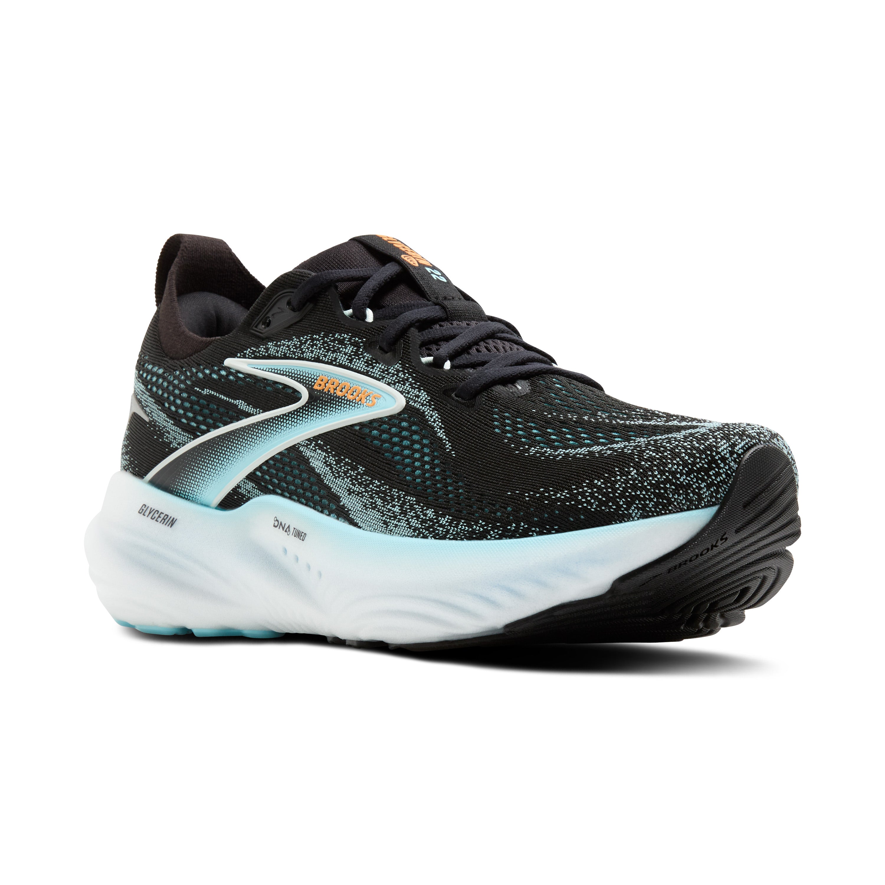 Brooks Glycerin 22 Erkek Siyah-Mavi Koşu - Yürüyüş Ayakkabısı