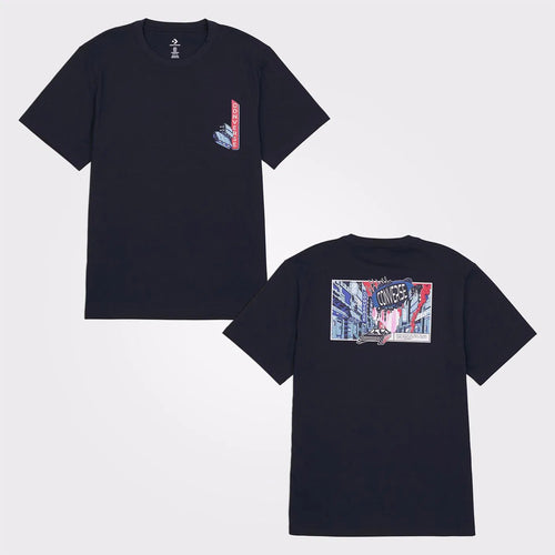 Converse Back To School Comic Erkek T-Shirt - Siyah
