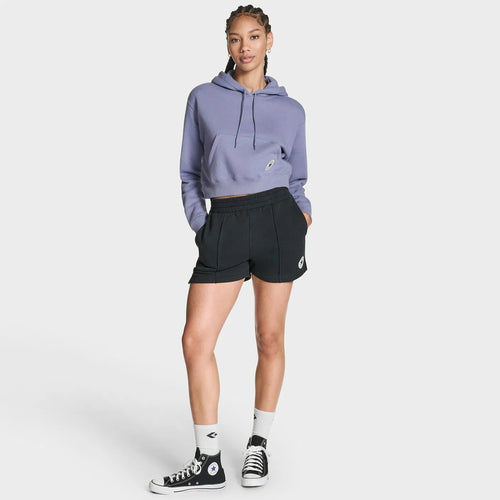 Converse Chuck Cropped Kadın Sweatshirt - Lila