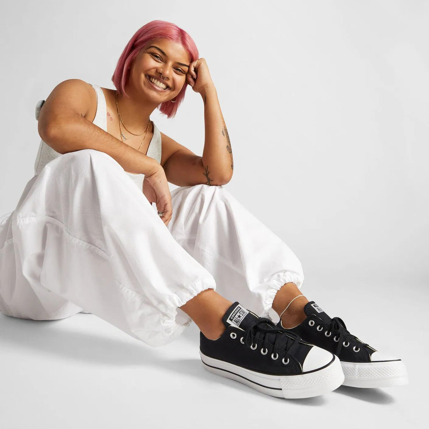 Converse Chuck Taylor All Star Canvas Platform Kadın Sneaker - Siyah