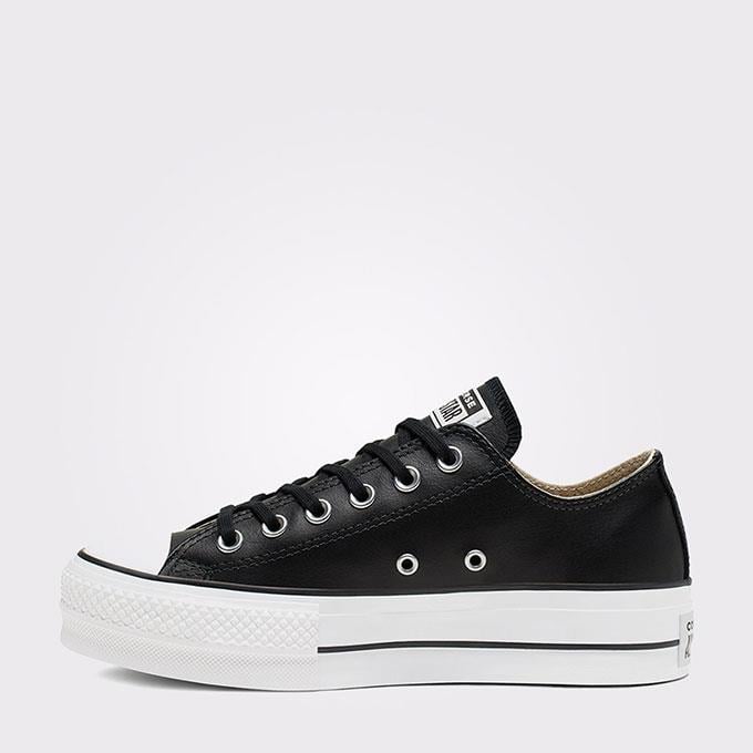 Converse Chuck Taylor All Star Leather Platform Kadın Siyah Sneaker