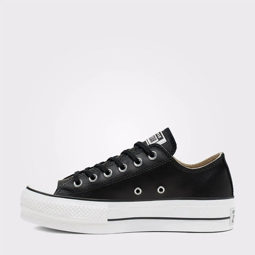 Converse Chuck Taylor All Star Leather Platform Kadın Sneaker - Siyah