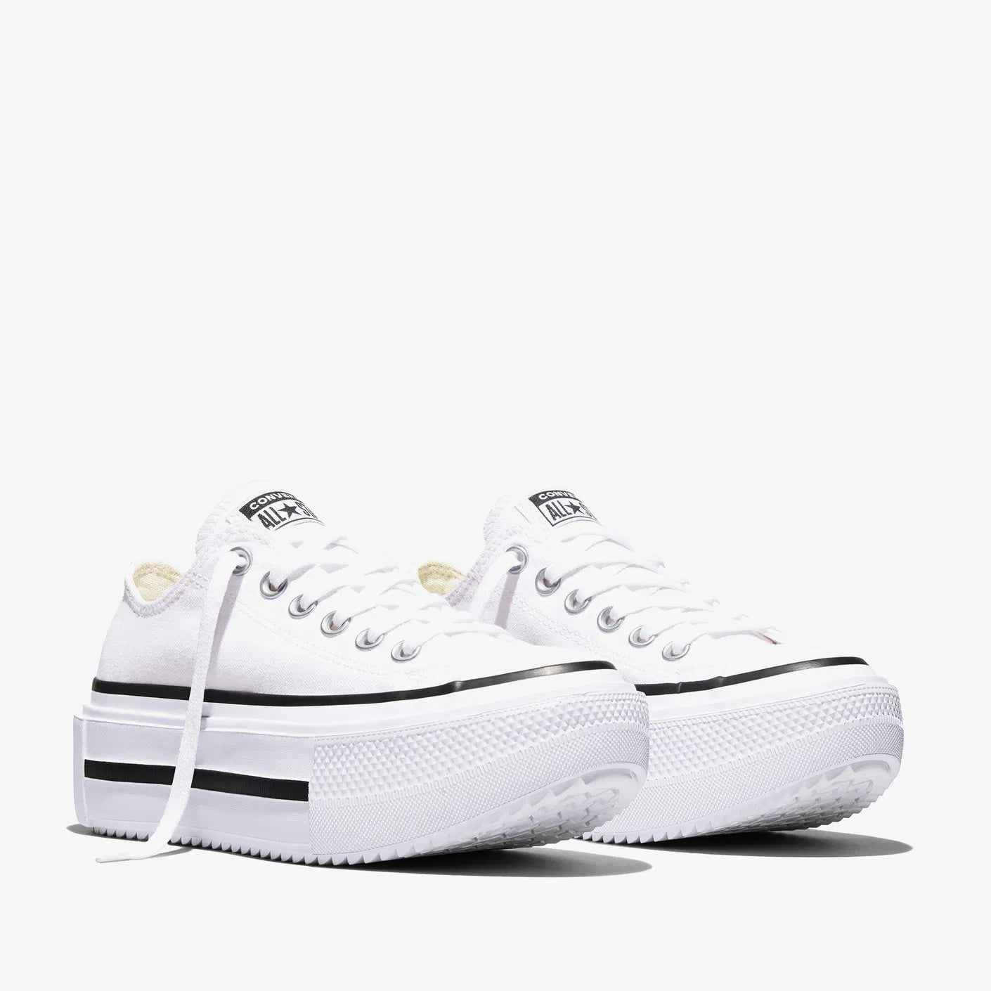 Converse Chuck Taylor All Star Lift Double Stack Canvas Platform Kadın Sneaker - Beyaz