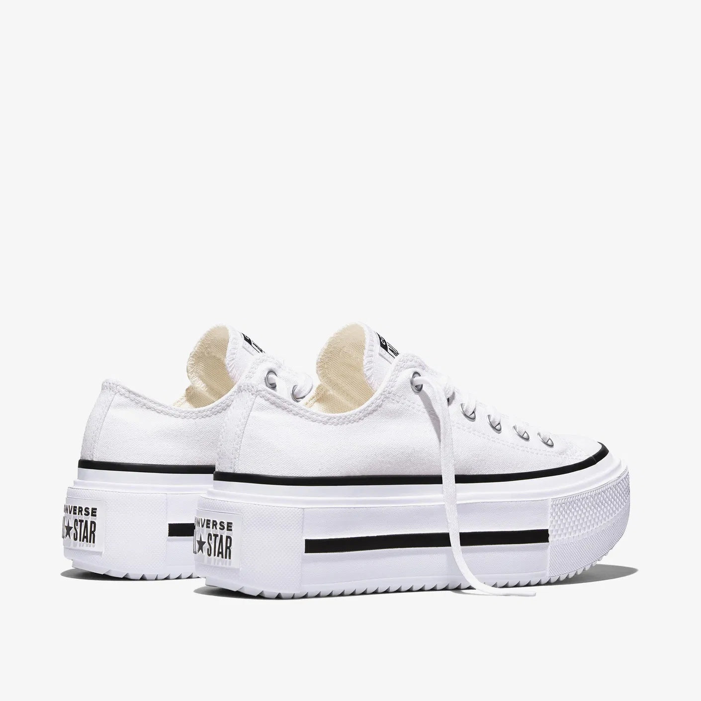 Converse Chuck Taylor All Star Lift Double Stack Canvas Platform Kadın Sneaker - Beyaz