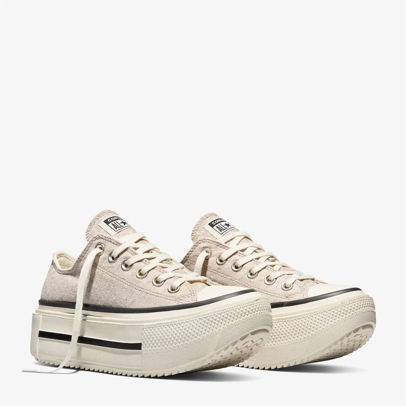 Converse Chuck Taylor All Star Lift Double Stack Platform Kadın Sneaker - Bej