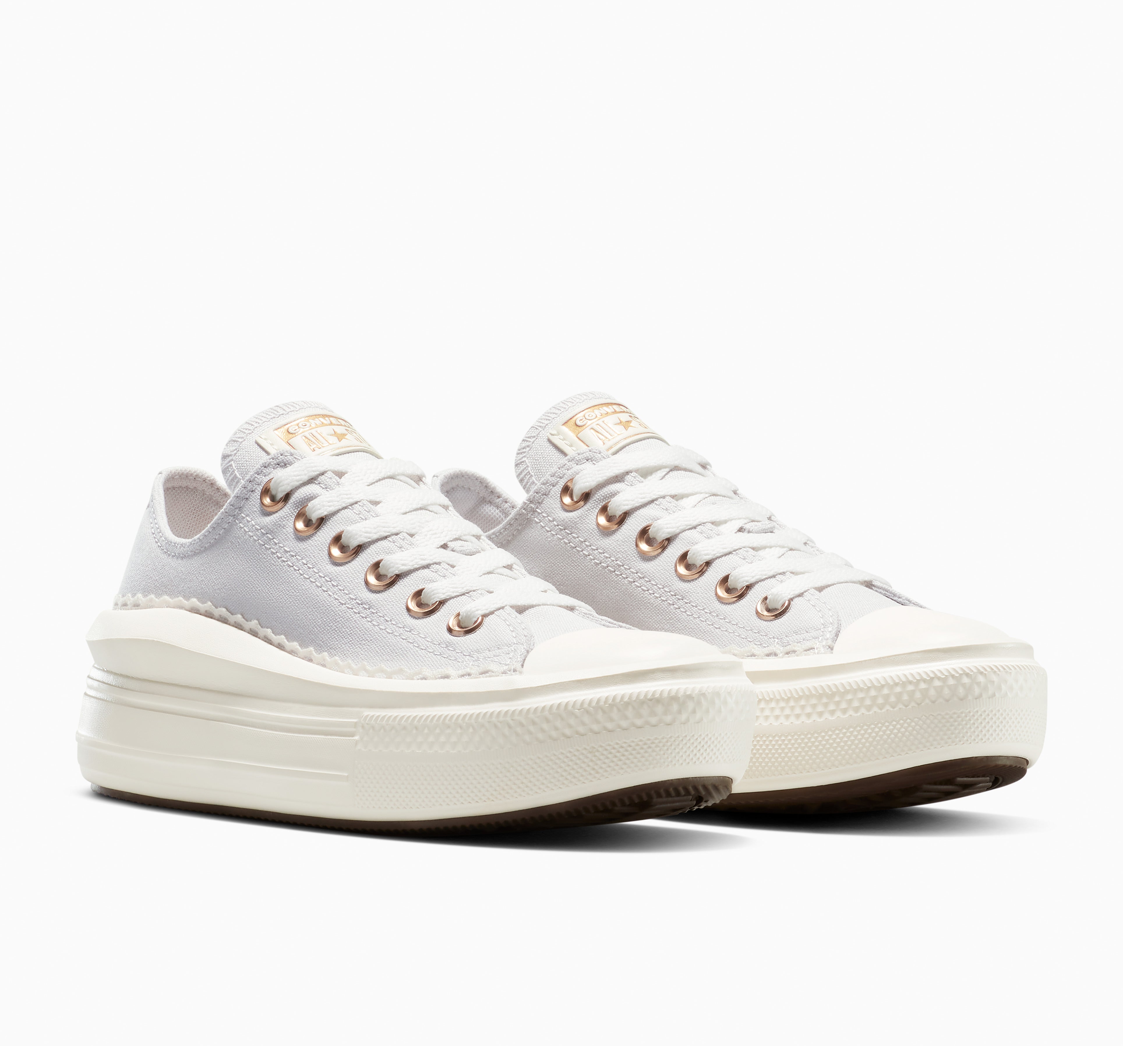 Converse Chuck Taylor All Star Move Platform Frills Gri Kadın Sneaker