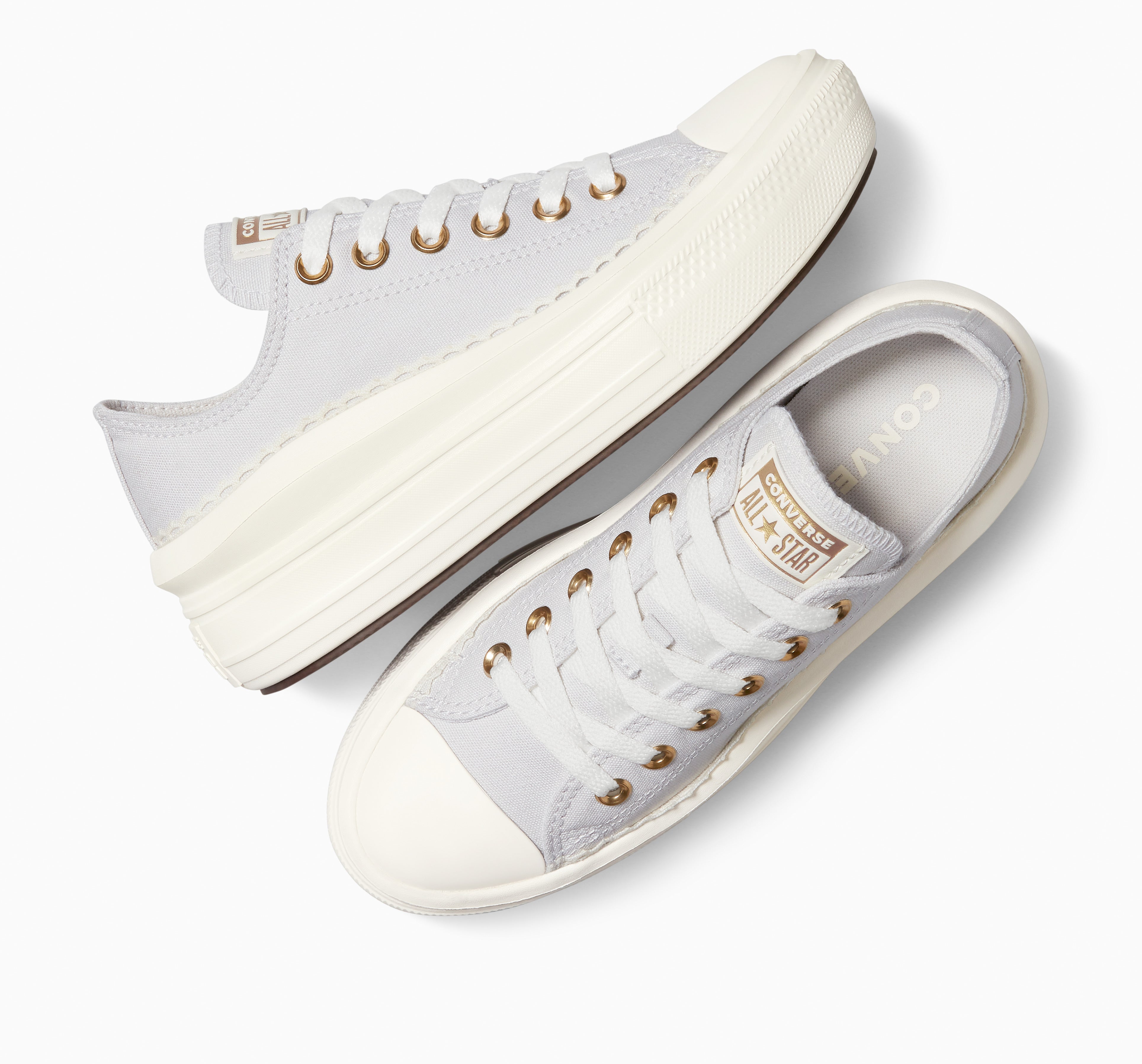 Converse Chuck Taylor All Star Move Platform Frills Gri Kadın Sneaker