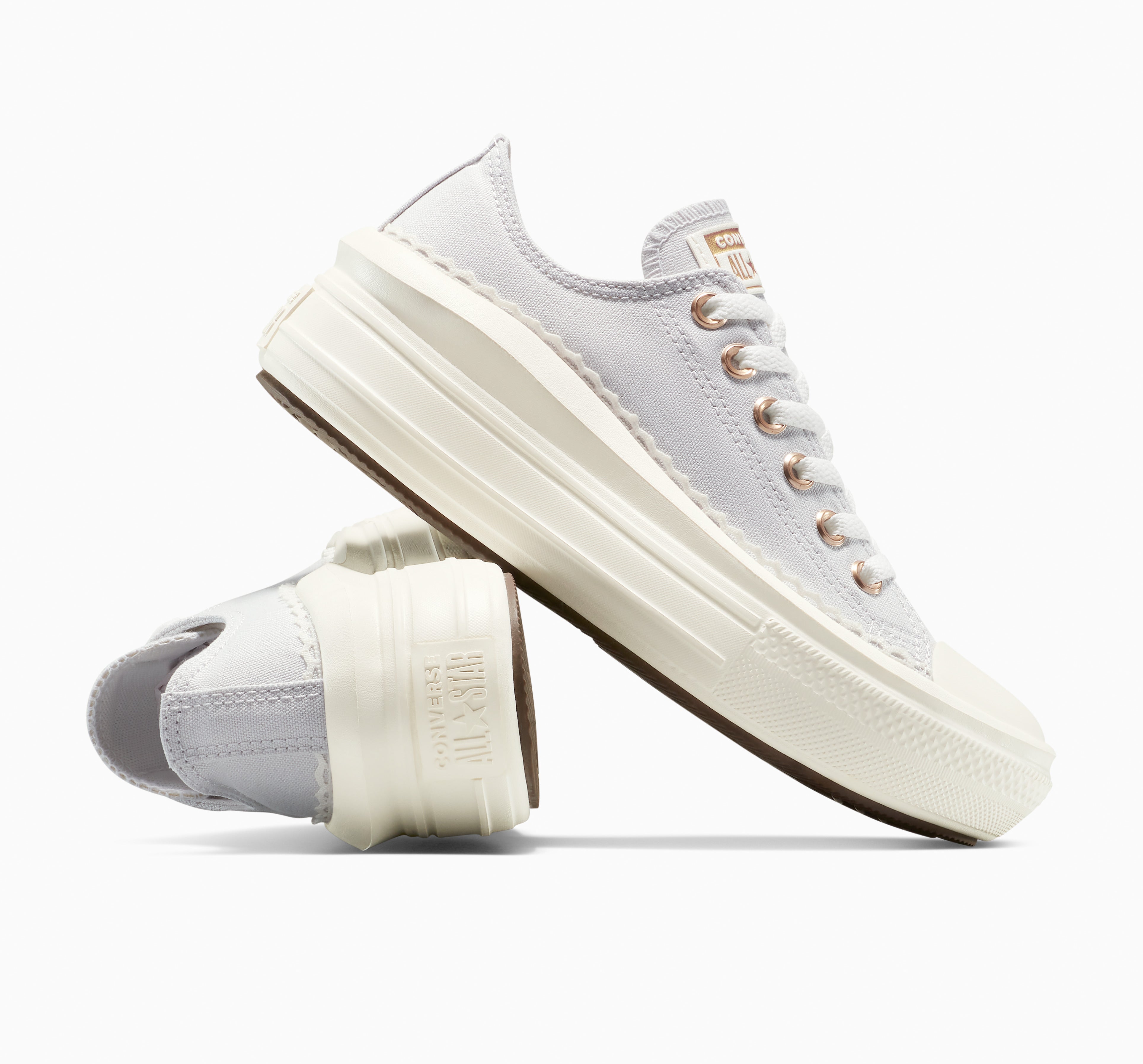 Converse Chuck Taylor All Star Move Platform Frills Gri Kadın Sneaker