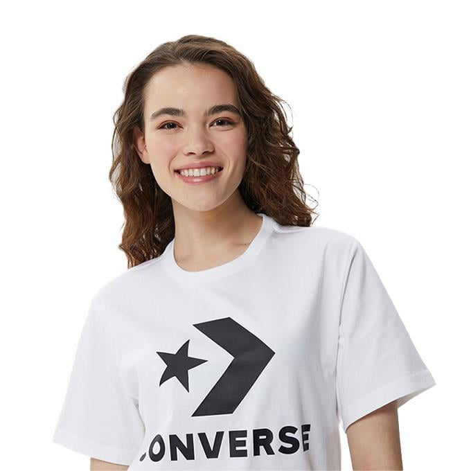 Converse Go-To Star Chevron Logo Unisex Beyaz T-Shirt