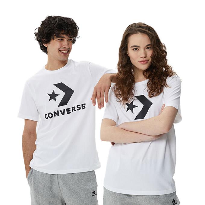Converse Go-To Star Chevron Logo Unisex Beyaz T-Shirt