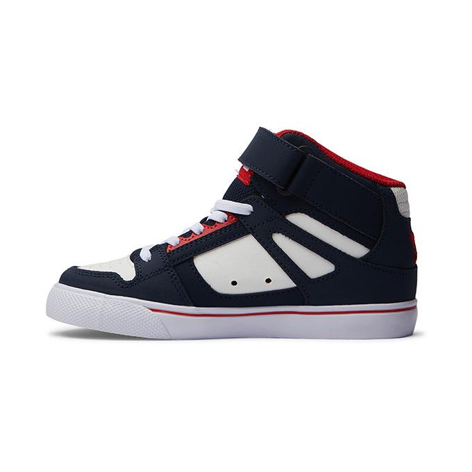 DC Pure Hıgh-Top Ev Çocuk - Erkek Dc Navy/Ath Red Sneaker