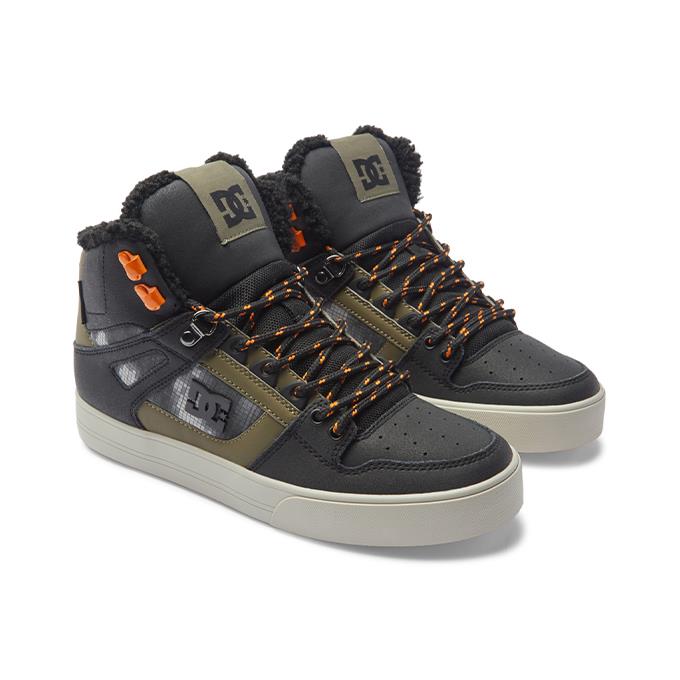DC Pure Hıgh-Top Wc Wnt Erkek Black/Green Prınt Sneaker