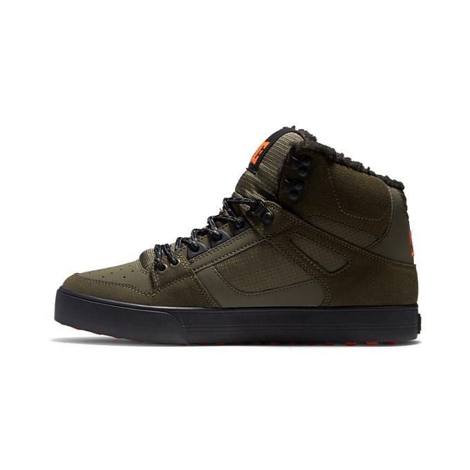 DC Pure Hıgh-Top Wc Wnt Erkek Haki Sneaker