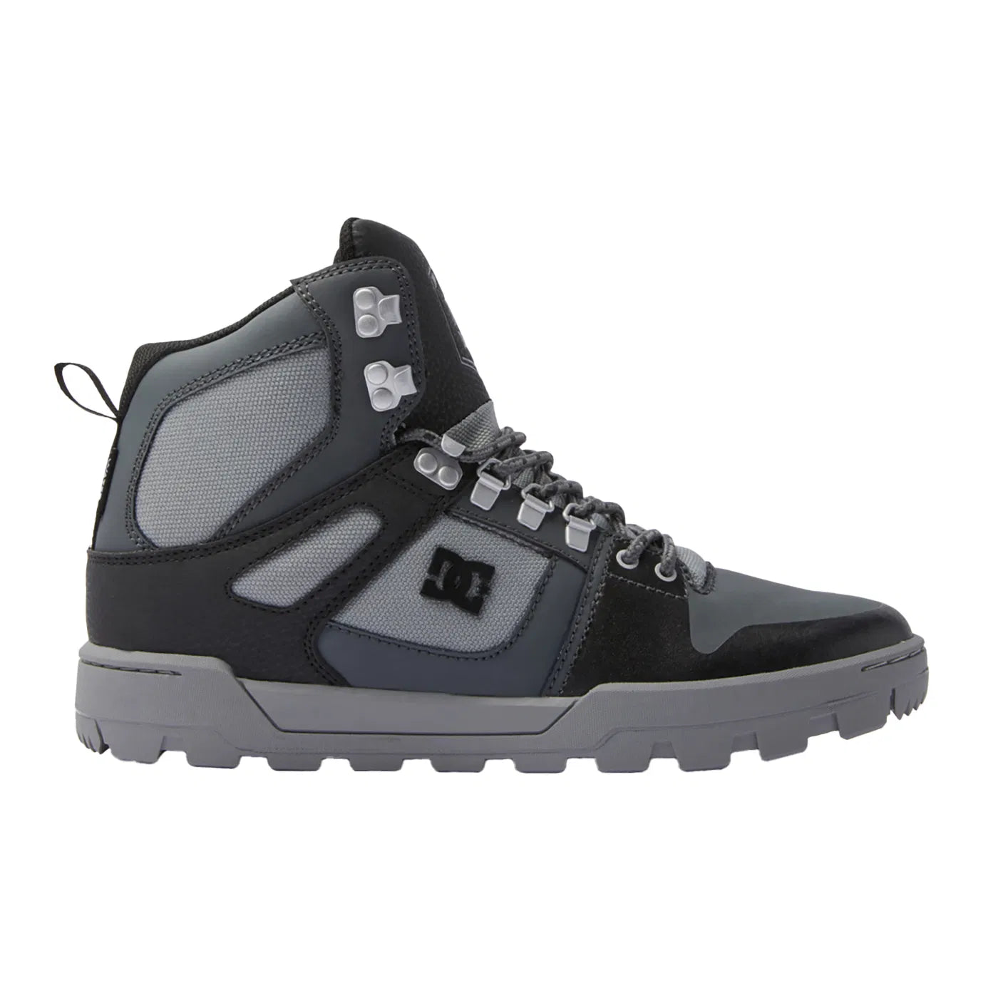 DC Pure Hıgh-Top Wr Boot Erkek Black/Grey/Black Sneaker