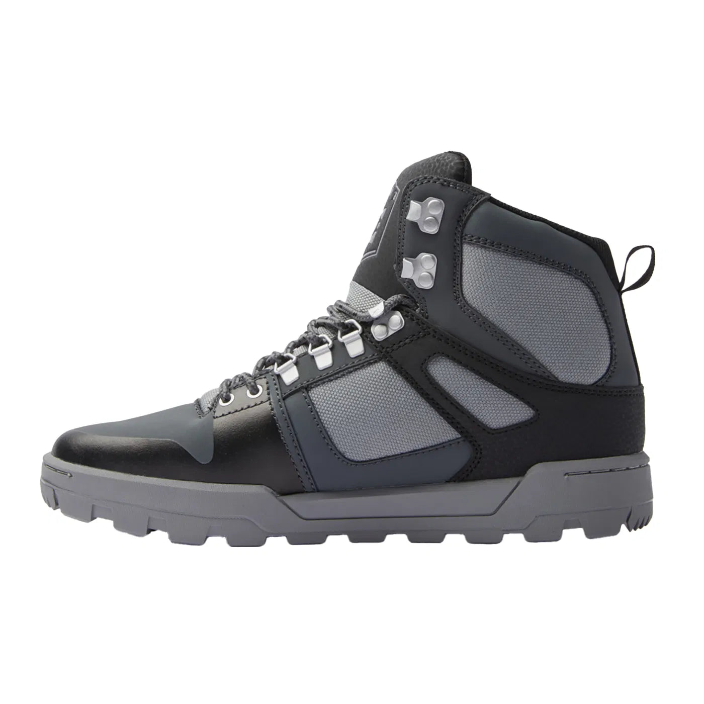 DC Pure Hıgh-Top Wr Boot Erkek Black/Grey/Black Sneaker