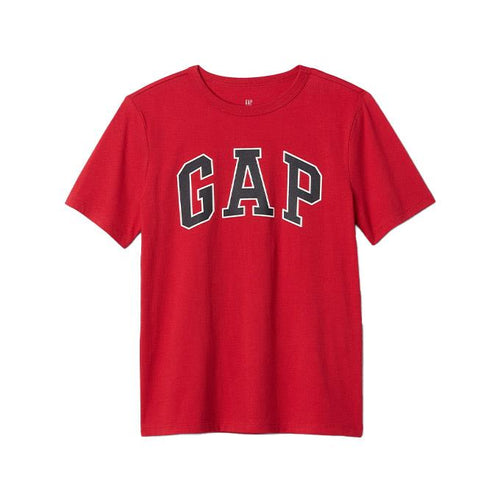 GAP V-Bas SS Logo Erkek Çocuk T-Shirt - Kırmızı