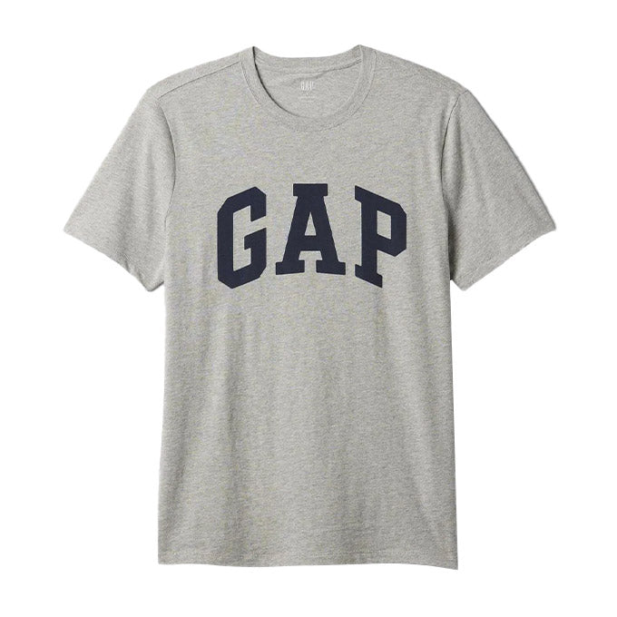 GAP V-Everyday Soft Basic Logo Gri Erkek T-Shirt