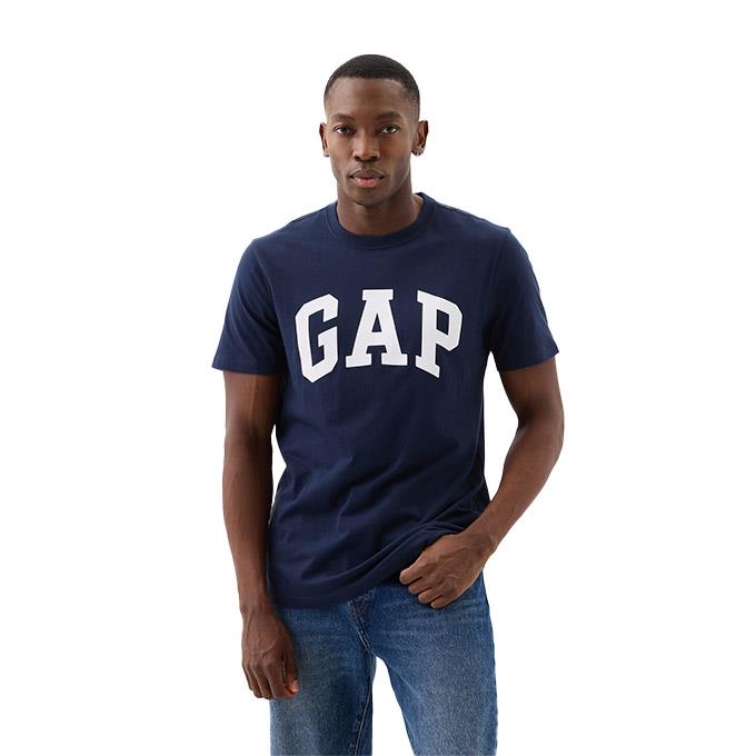 GAP V-Everyday Soft Basic Logo Mavi Erkek T-Shirt
