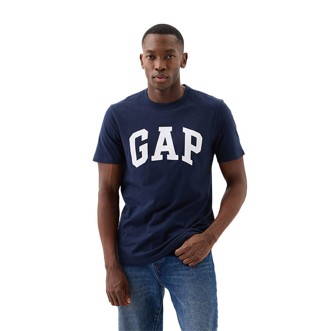 GAP V-Everyday Soft Basic Logo Mavi Erkek T-Shirt
