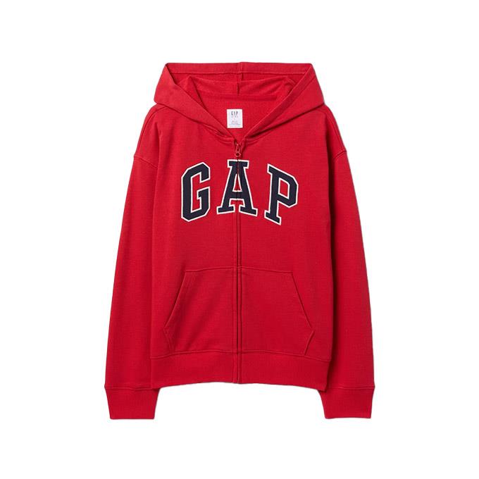 GAP V-Frch Heritage Logo Full Zip Gri Çocuk - Erkek Sweatshirt