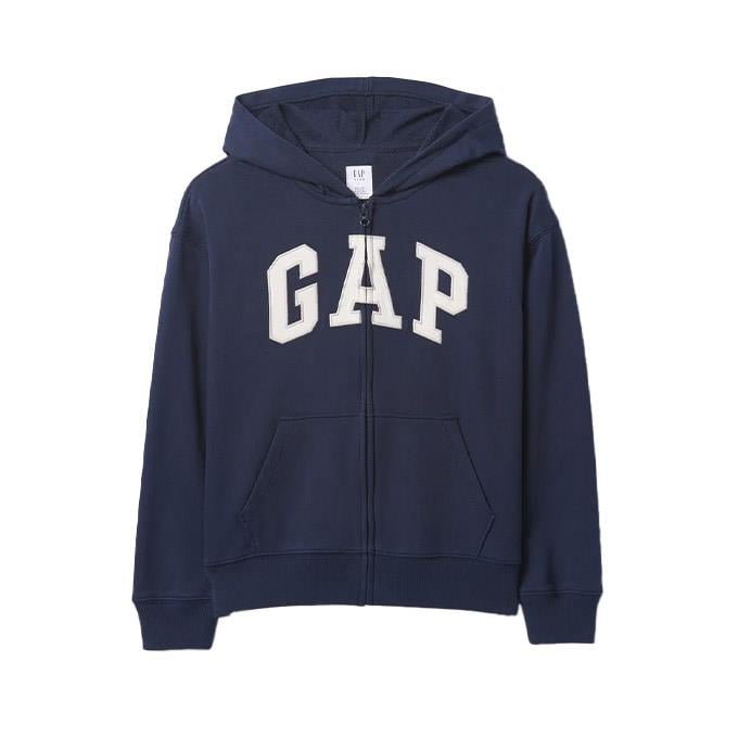 GAP V-Frch Heritage Logo Full Zip Beyaz Çocuk - Erkek Sweatshirt