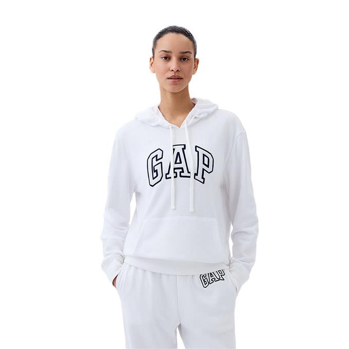 GAP V-Frch Heritage Hoodie Beyaz Kadın Sweatshirt