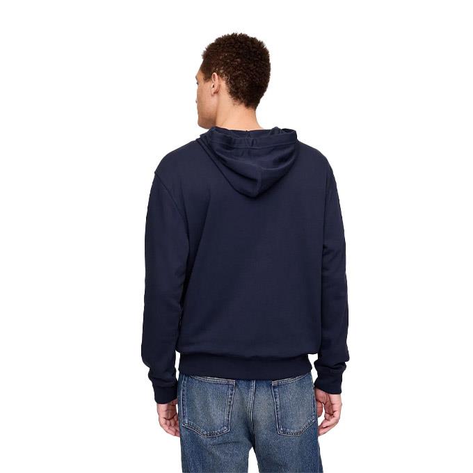 GAP V-Frch Heritage Logo Full Zip Mavi Erkek Sweatshirt