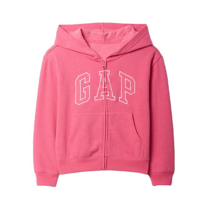 GAP V-Frch Logo Full Zip Beyaz Çocuk - Kız Sweatshirt
