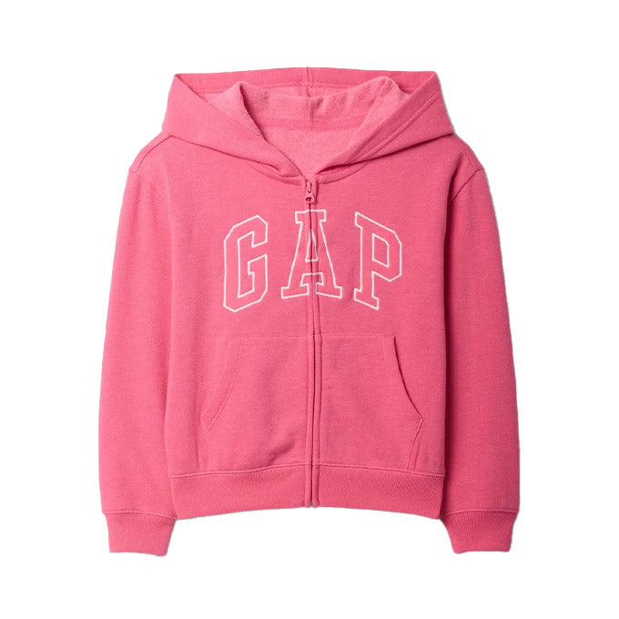 GAP V-Frch Logo Full Zip Beyaz Çocuk - Kız Sweatshirt