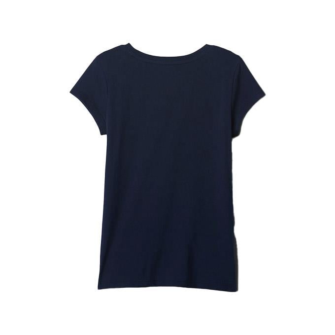 GAP V-HS SS Value Logo Mavi Çocuk - Kız T-Shirt