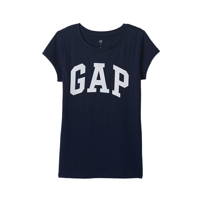 GAP V-HS SS Value Logo Mavi Çocuk - Kız T-Shirt