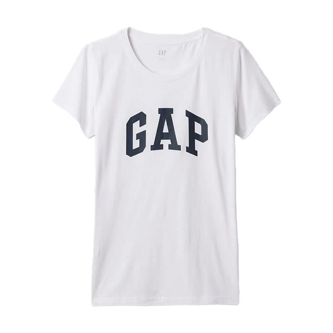 GAP V-SS Logo Classic Beyaz Kadın T-Shirt