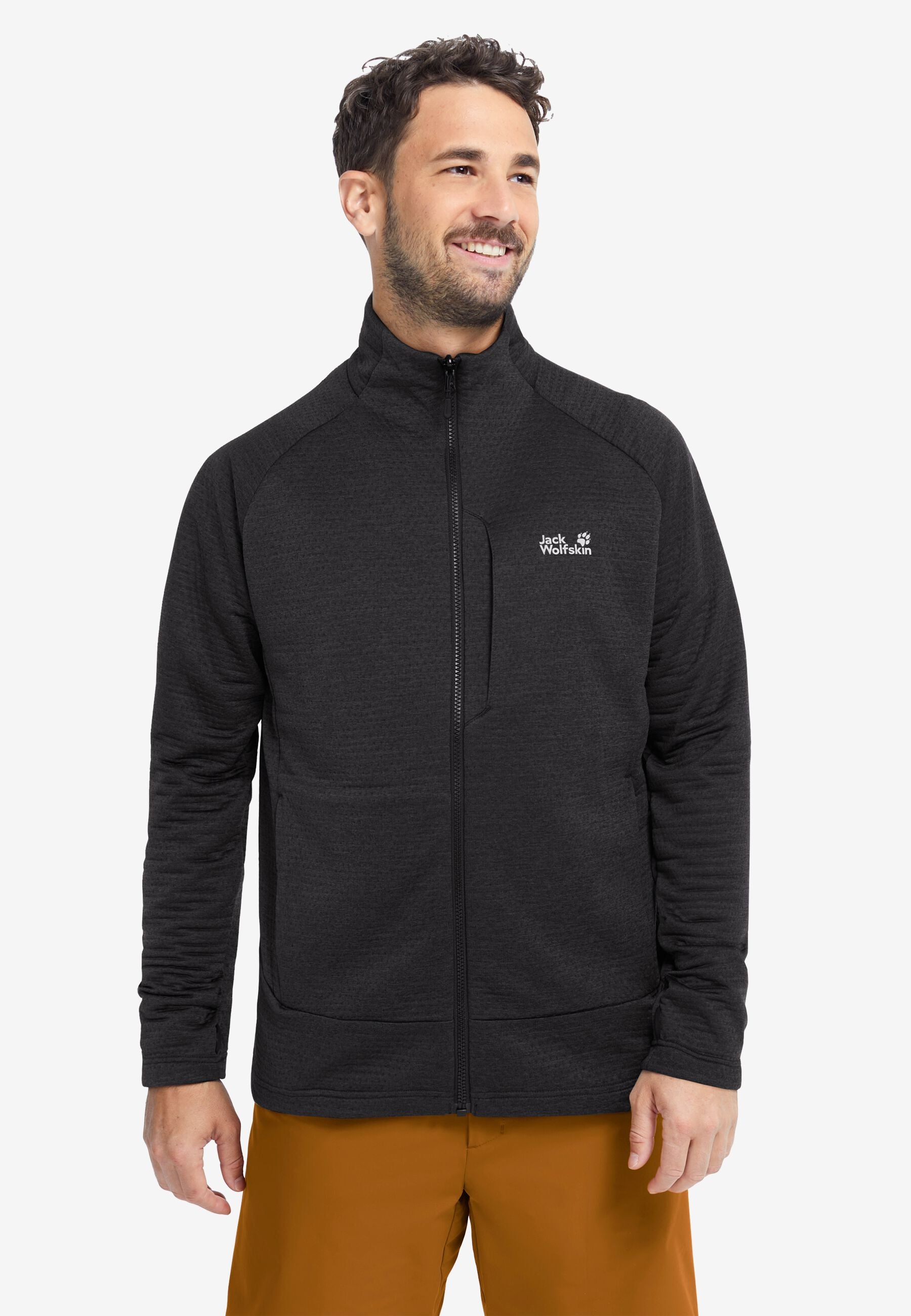 Jack Wolfskin Anytrail Fullzip Erkek Ceket - Siyah