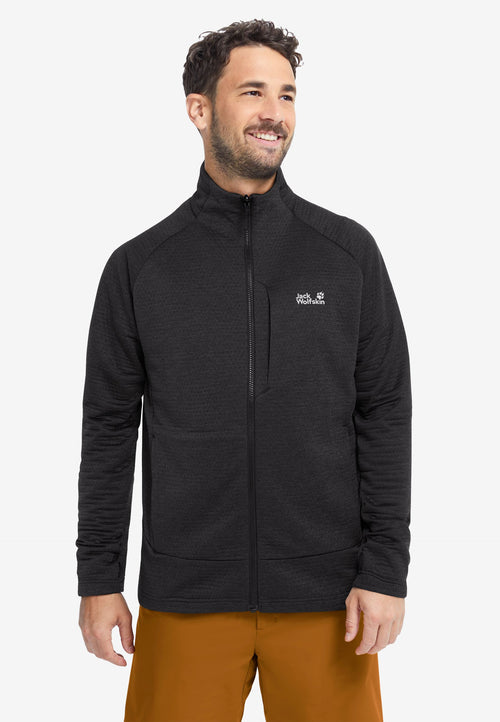 Jack Wolfskin  Anytrail Fullzip  Erkek Ceket - Siyah