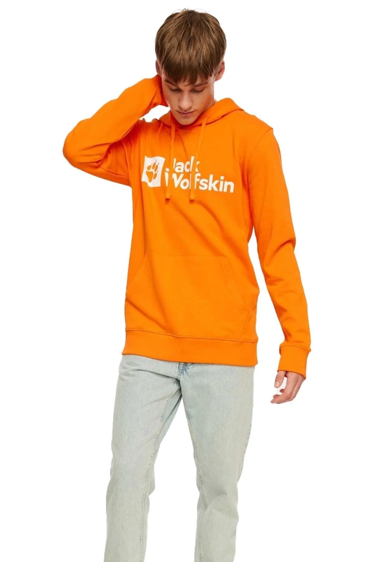 Jack Wolfskin Arthur Erkek Sweatshirt - Turuncu