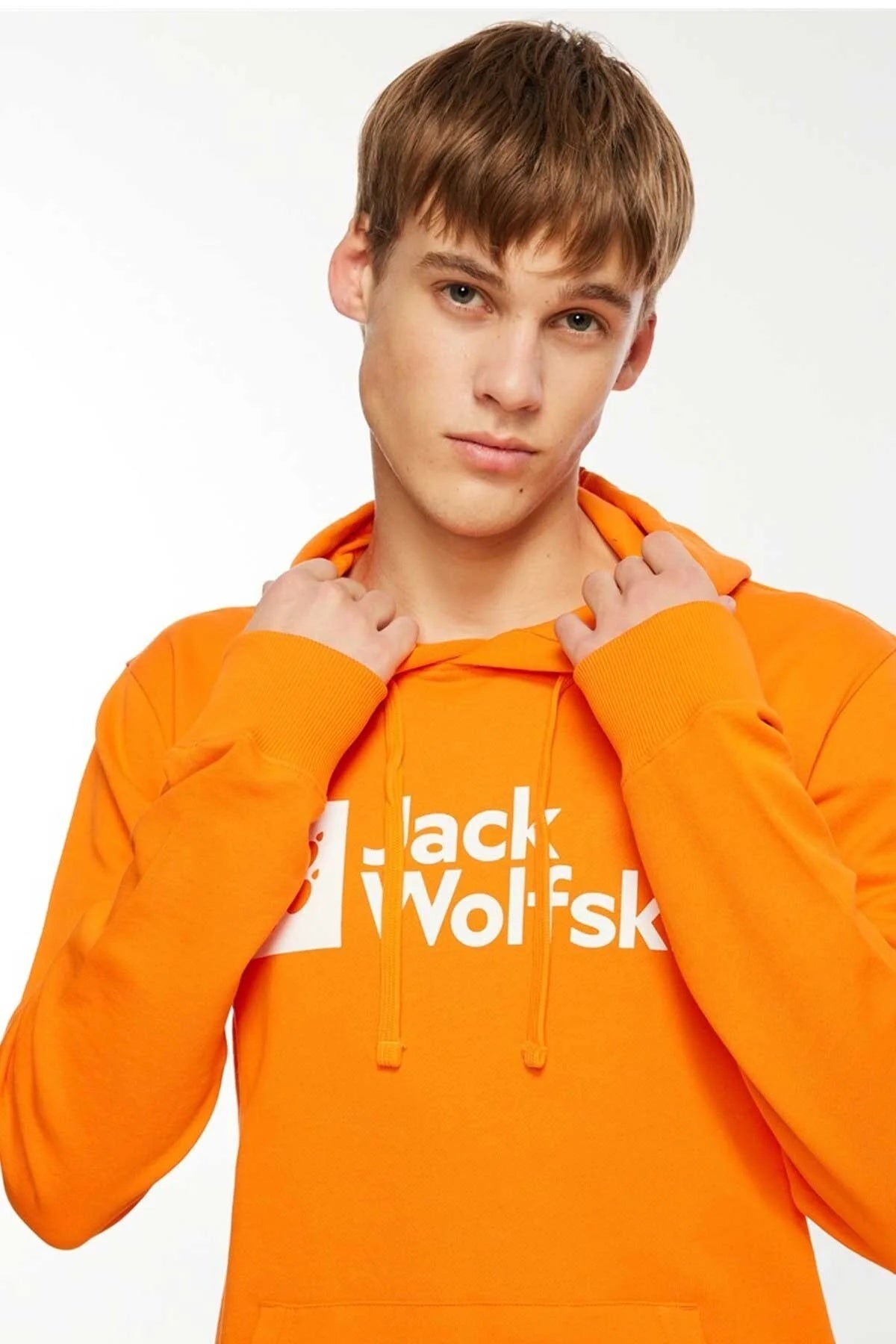 Jack Wolfskin Arthur Erkek Sweatshirt - Turuncu