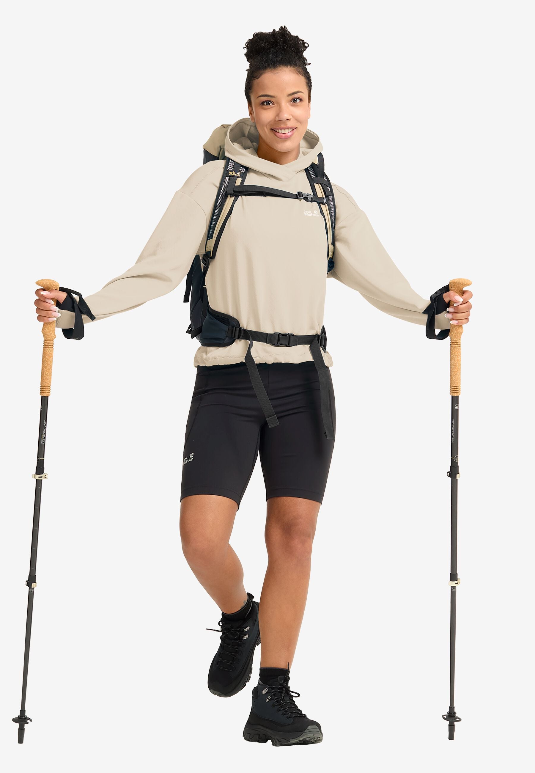 Jack Wolfskin Astrotrail Hoody Kadın Sweat - Bej