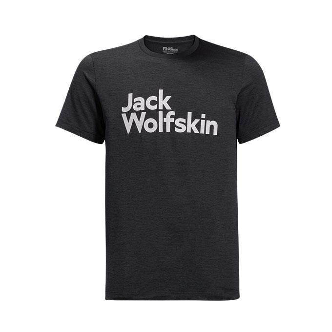 Jack Wolfskin Brand Siyah Erkek T-Shirt