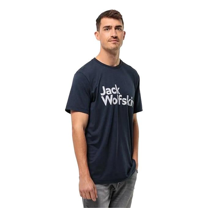 Jack Wolfskin Brand Lacivert Erkek T-Shirt